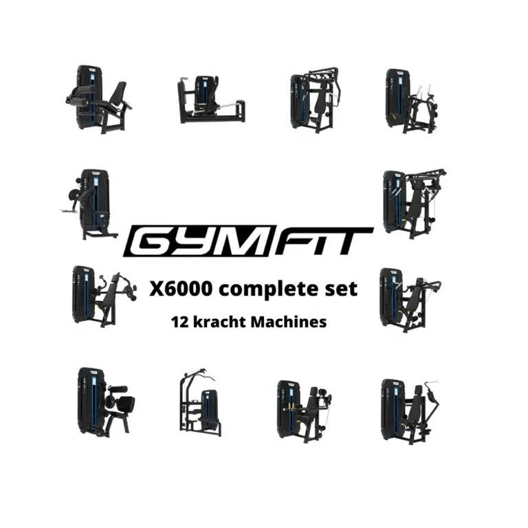 GymFit – Luxury-Line – Complete Kracht Set 12 Apparaten Demo