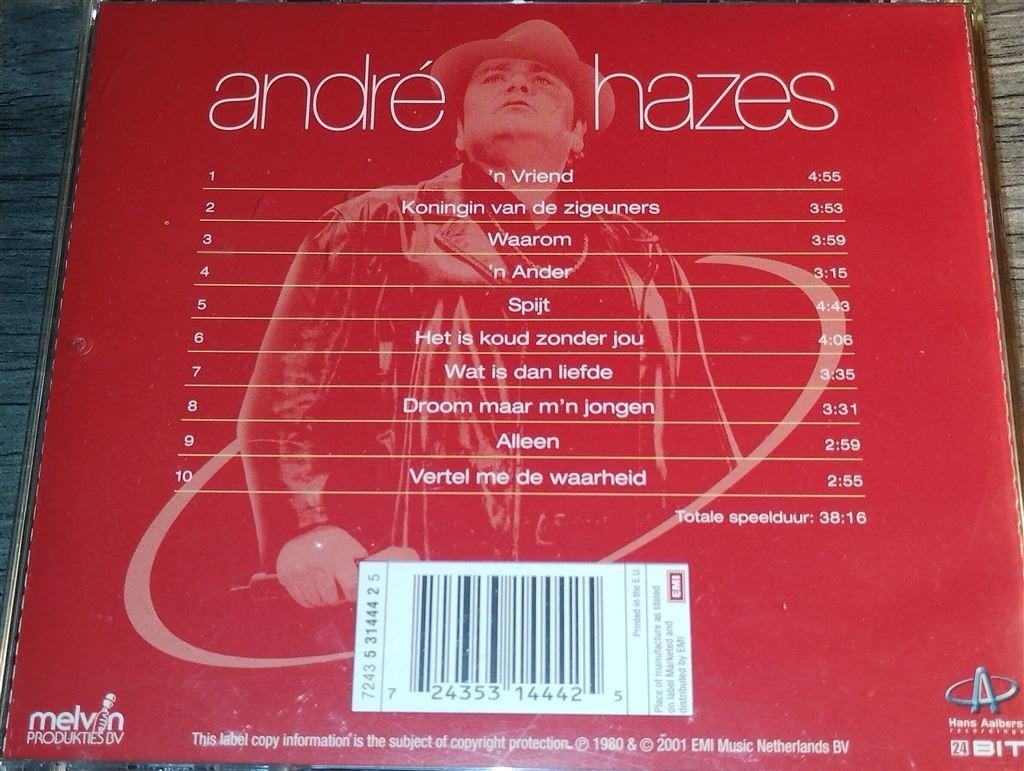 Andre Hazes - N Vriend [24 Bit], Ophalen of Verzenden, Zo goed als nieuw, Levenslied of Smartlap