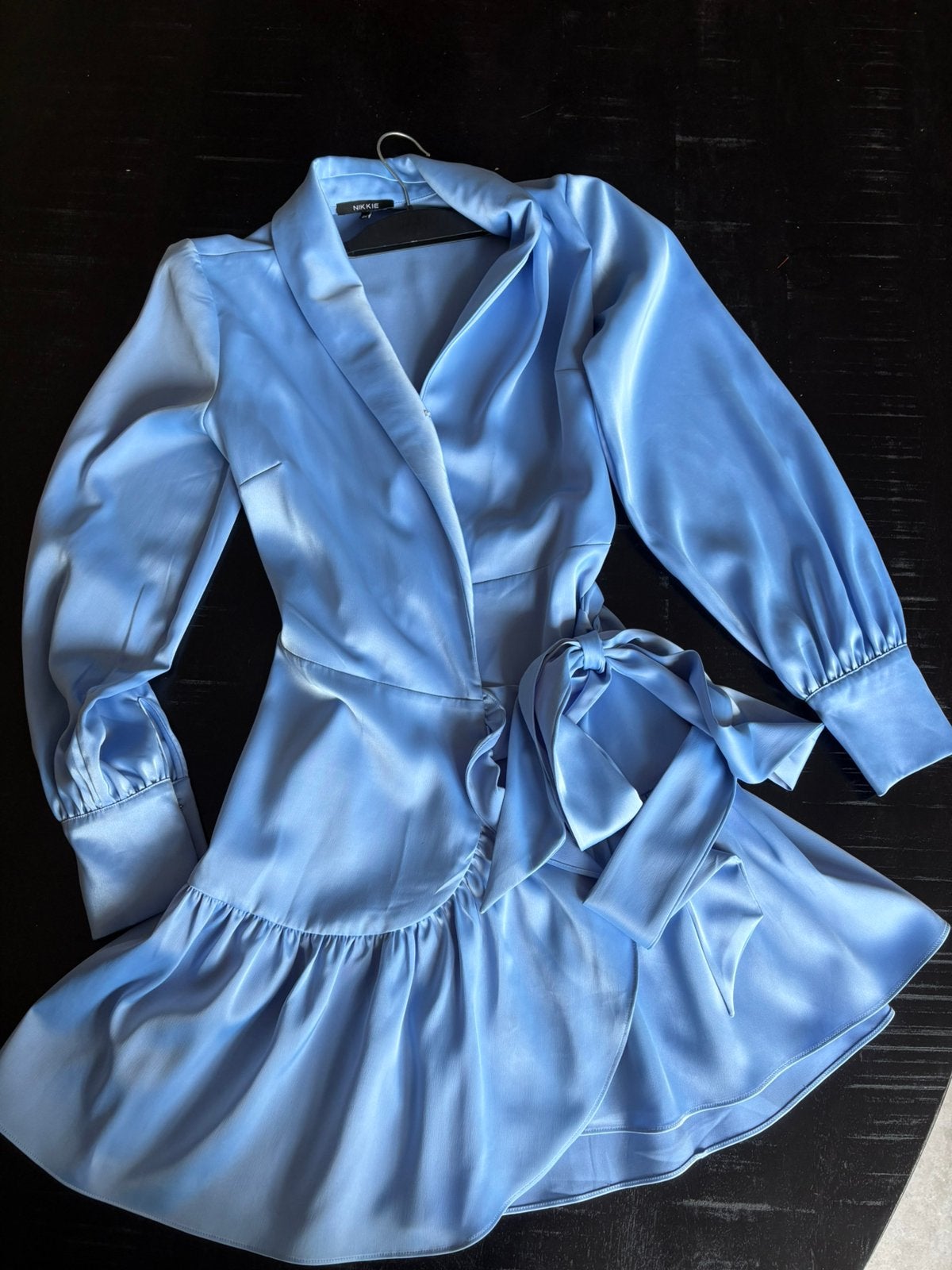 Jurk merk Nikkie licht blauw, Ophalen of Verzenden, Zo goed als nieuw, Meisje, Jurk of Rok