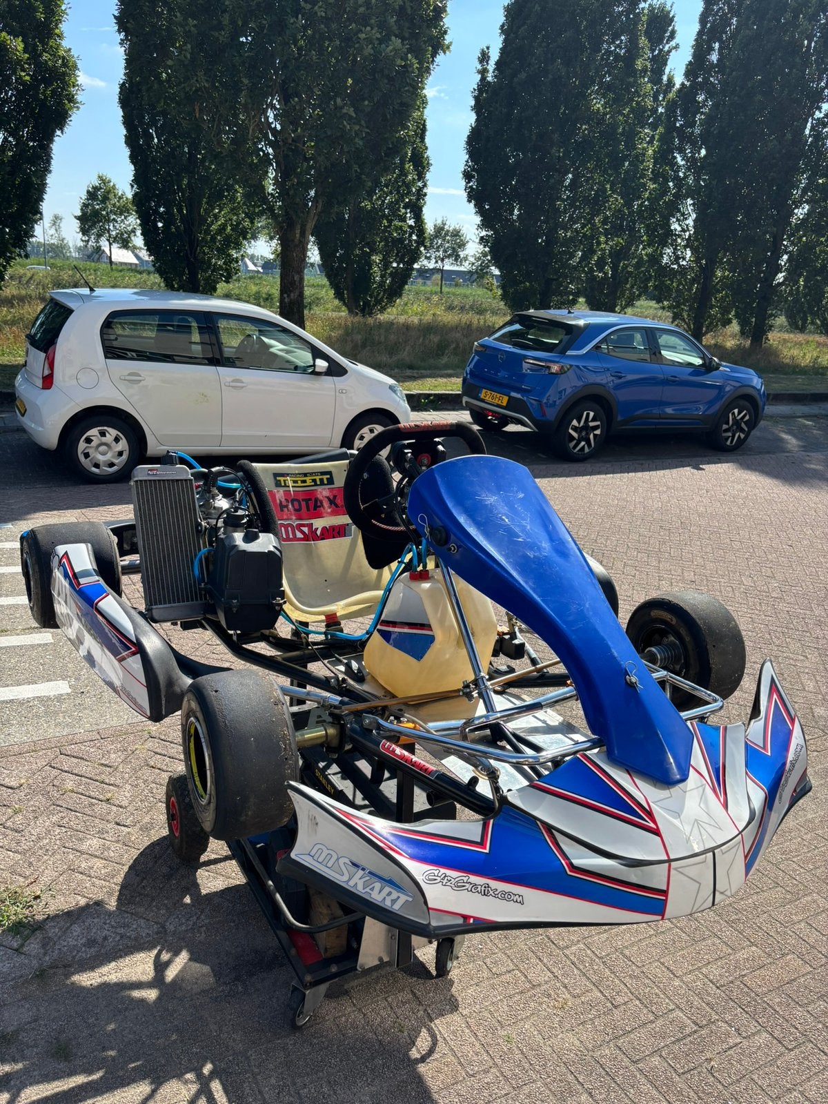 Rotax Max kart 125cc automaat mskart frame + alfano laptimer, Ophalen, Gebruikt, Kart