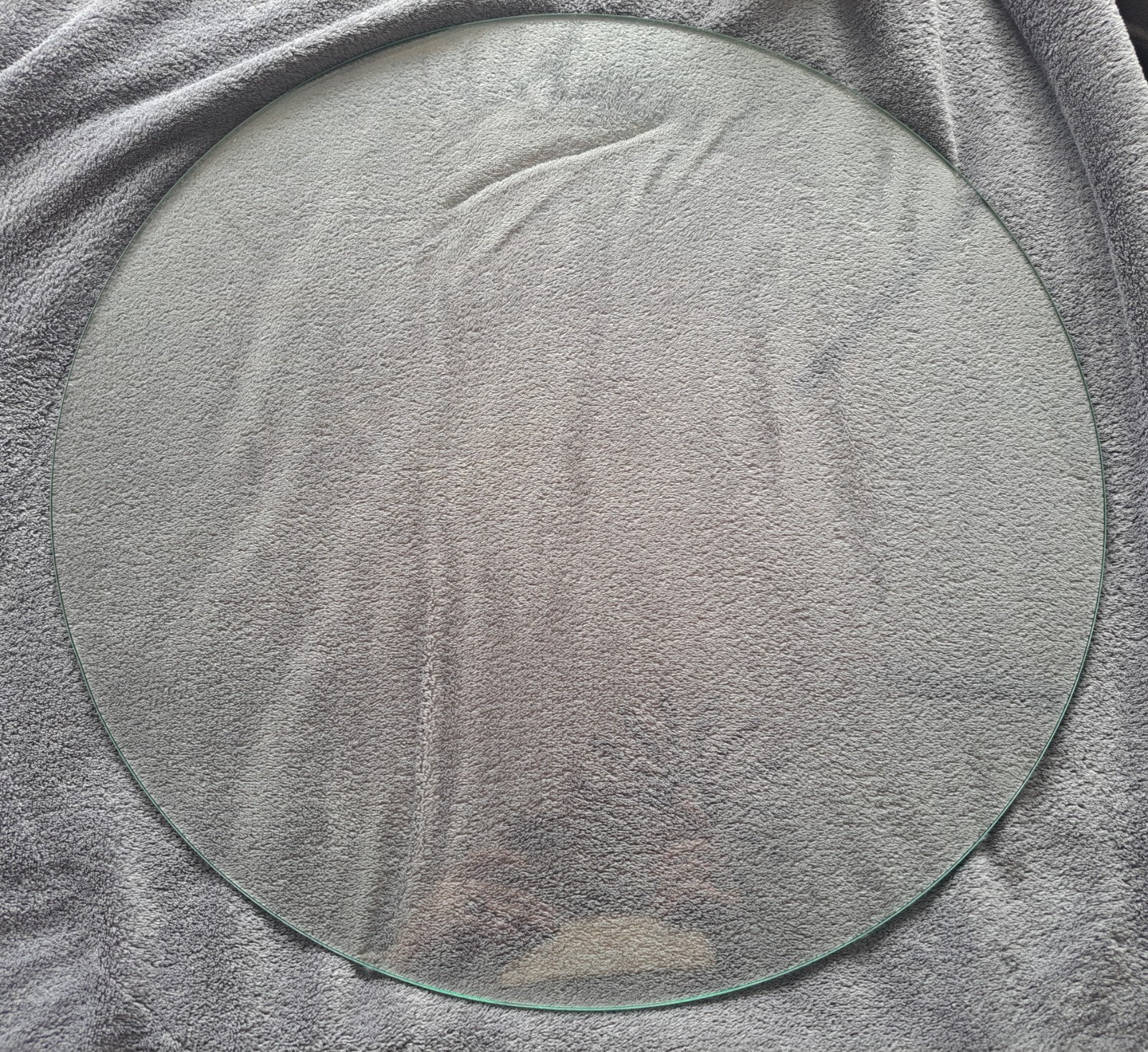 Tafelblad rond glas dia 50 cm, Ophalen of Verzenden, Rond, 50 tot 75 cm, Minder dan 100 cm