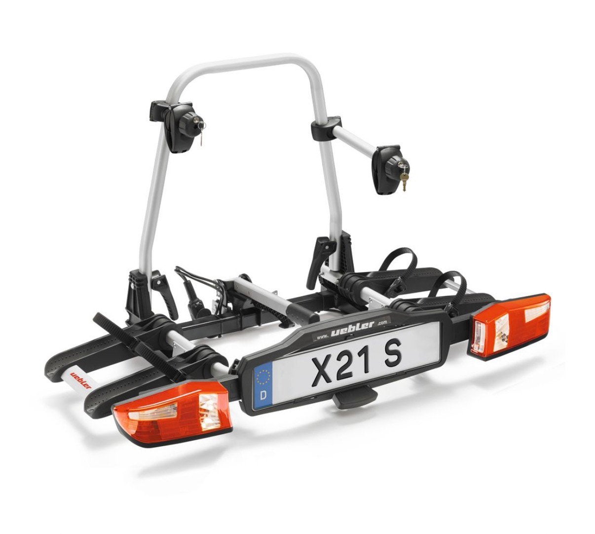 Uebler X21 S Fietsendrager, Lichtgewicht, Opvouwbaar, Auto diversen, Ophalen, Zo goed als nieuw, 2 fietsen, Trekhaakdrager