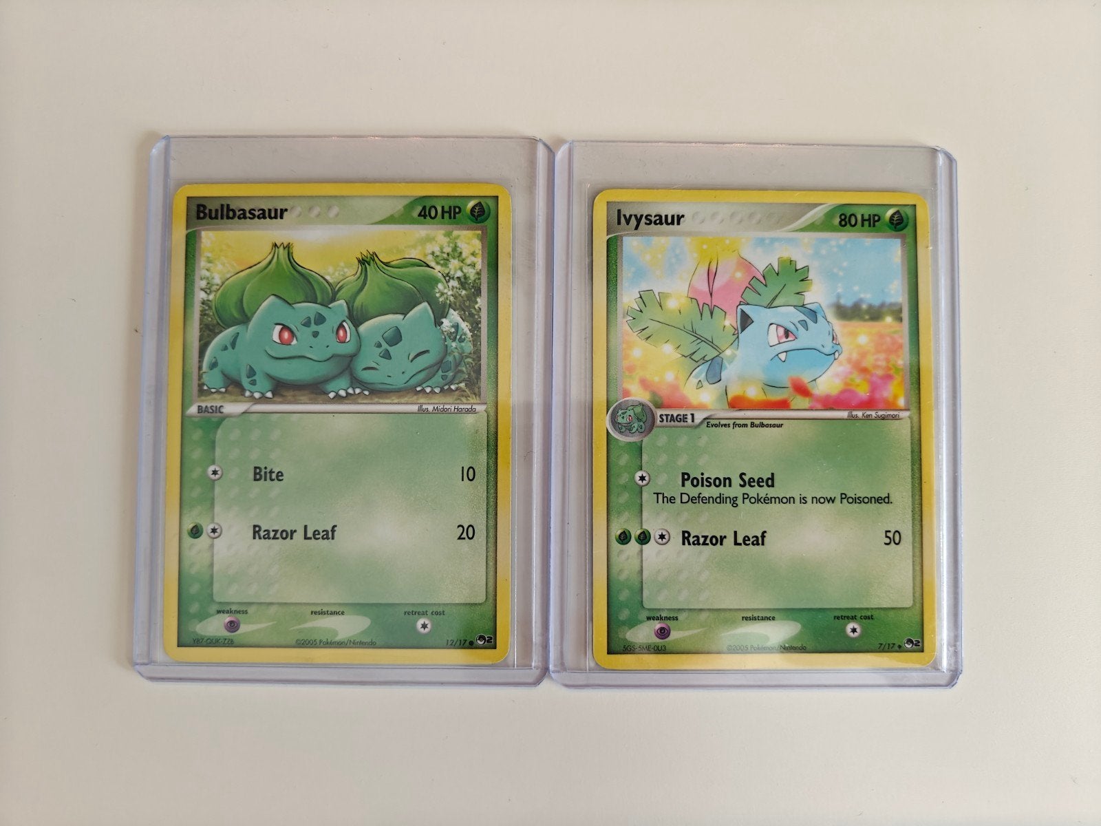 Bulbasaur en Ivysaur Pop Series 2 Pokémon kaarten, Ophalen of Verzenden, Gebruikt, Meerdere kaarten