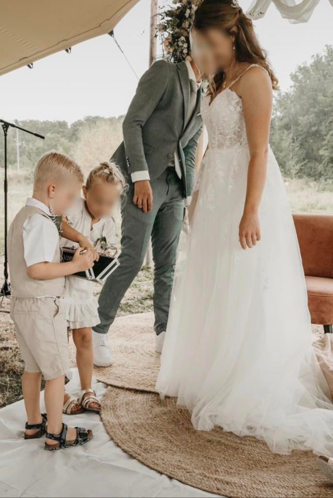 Wed2B Tarnie bruidsjurk maat 38, Kleding | Dames, Trouwkleding en Trouwaccessoires, Zo goed als nieuw, Ophalen of Verzenden