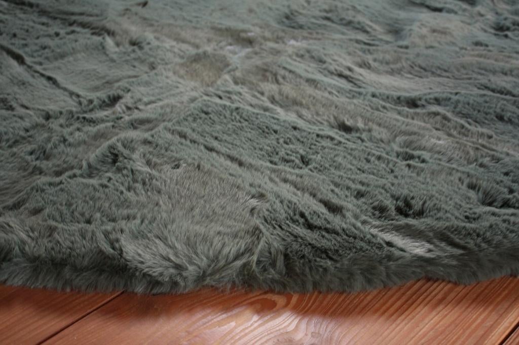 Zacht hoogpolig vloerkleed Comfy Stone mosgroen 190 x 275, Huis en Inrichting, 150 tot 200 cm, Ophalen of Verzenden, Overige vormen