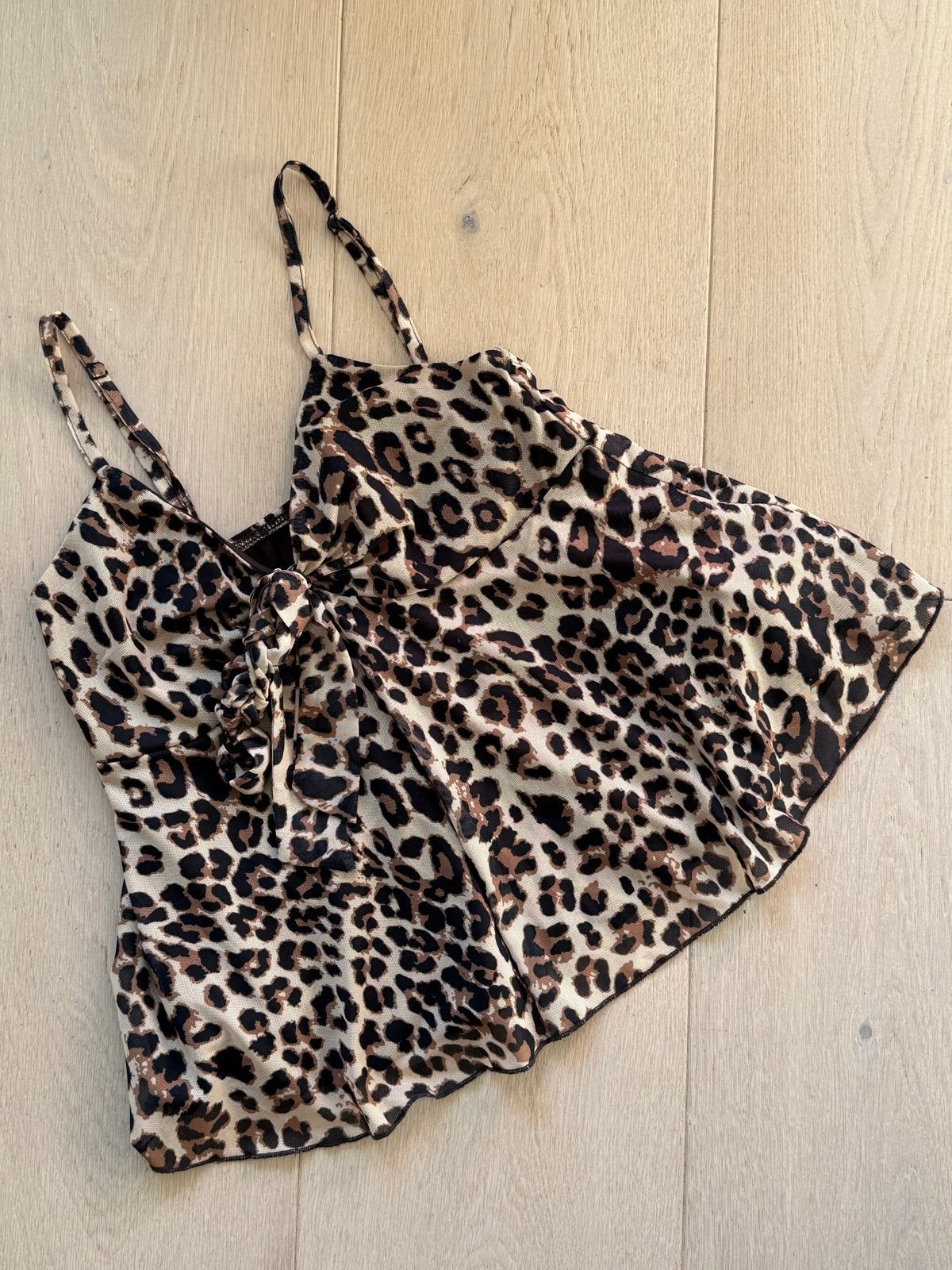 Leopard print top met strikdetail, Meerkleurig, Ophalen of Verzenden, Zo goed als nieuw, Maat 36 (S)