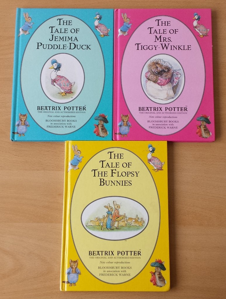 3 boekjes Peter Rabbit / Pieter Konijn - Beatrix Potter Eng., Gelezen, Fictie algemeen, Beatrix Potter, Ophalen of Verzenden