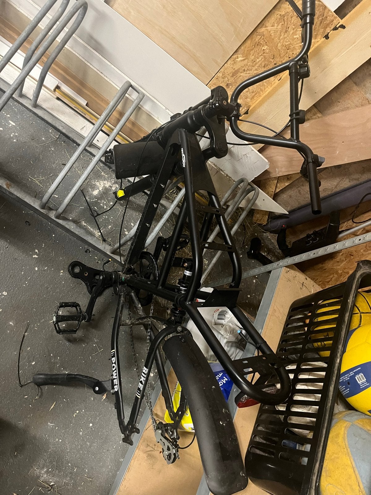 Fatbike H9 Frame - Zwart, 24 inch of meer, Gebruikt, Staal, Ophalen of Verzenden