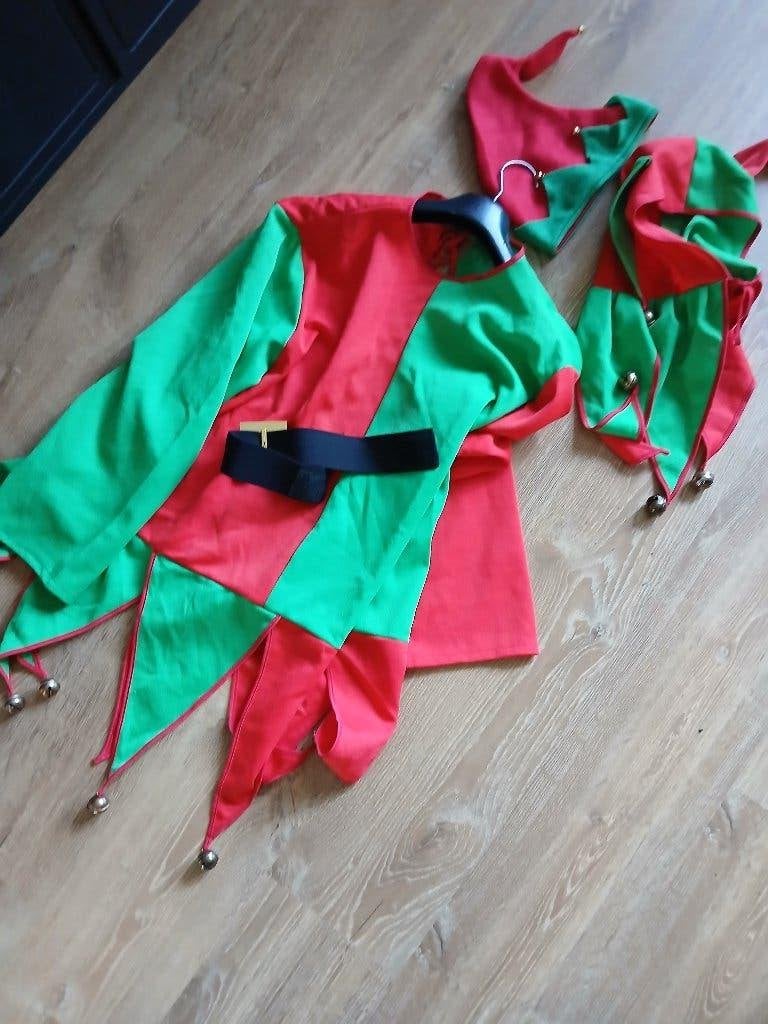 elf kostuum klein en groot, Carnaval, Ophalen of Verzenden, Zo goed als nieuw, Kleding