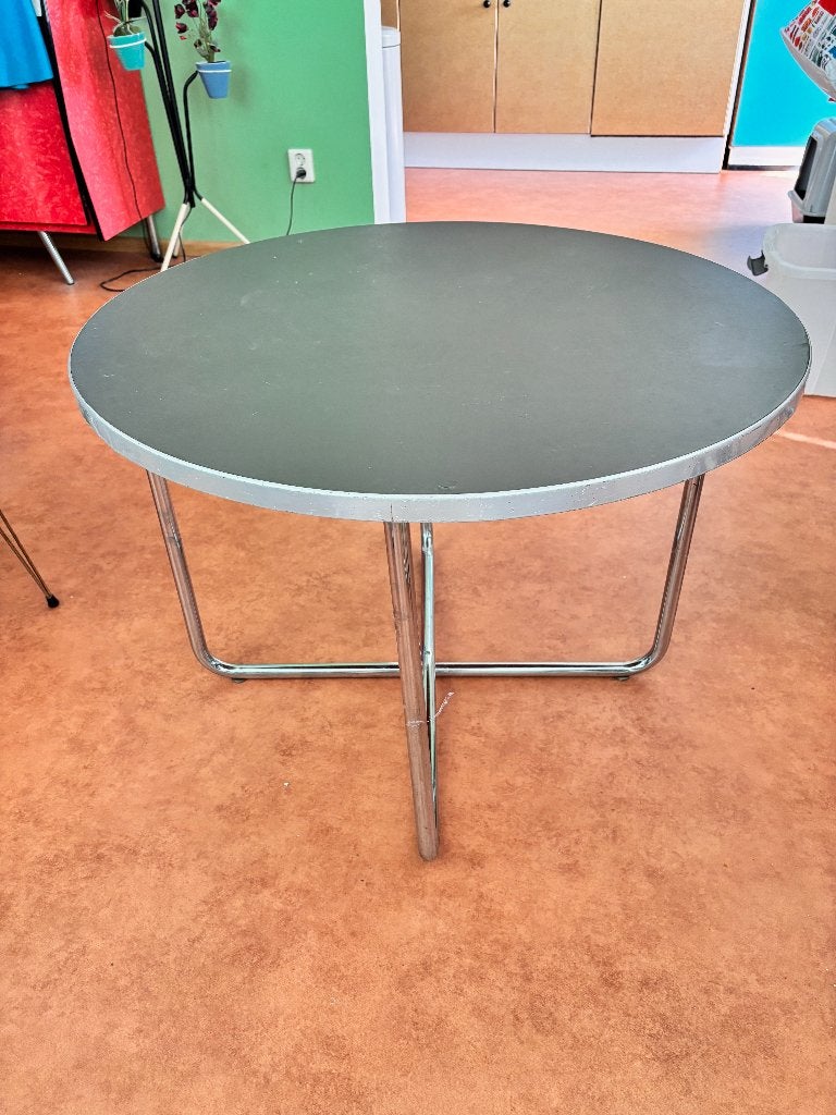 Gispen 501 Salontafel jaren 30/50, Ophalen, 50 – 75, Gebruikt, 100 tot 150 cm