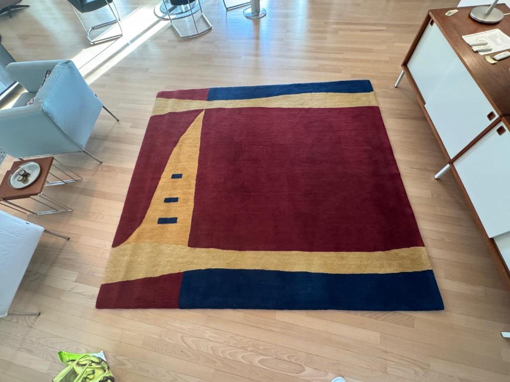 Vintage vloerkleed , wol, zware kwaliteit, Ophalen, Overige kleuren, 200 cm of meer, Zo goed als nieuw
