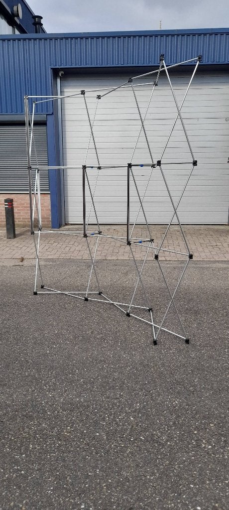 Reclame wand curf banner pop-up beurs, Ophalen of Verzenden, Gebruikt, Reclamebord