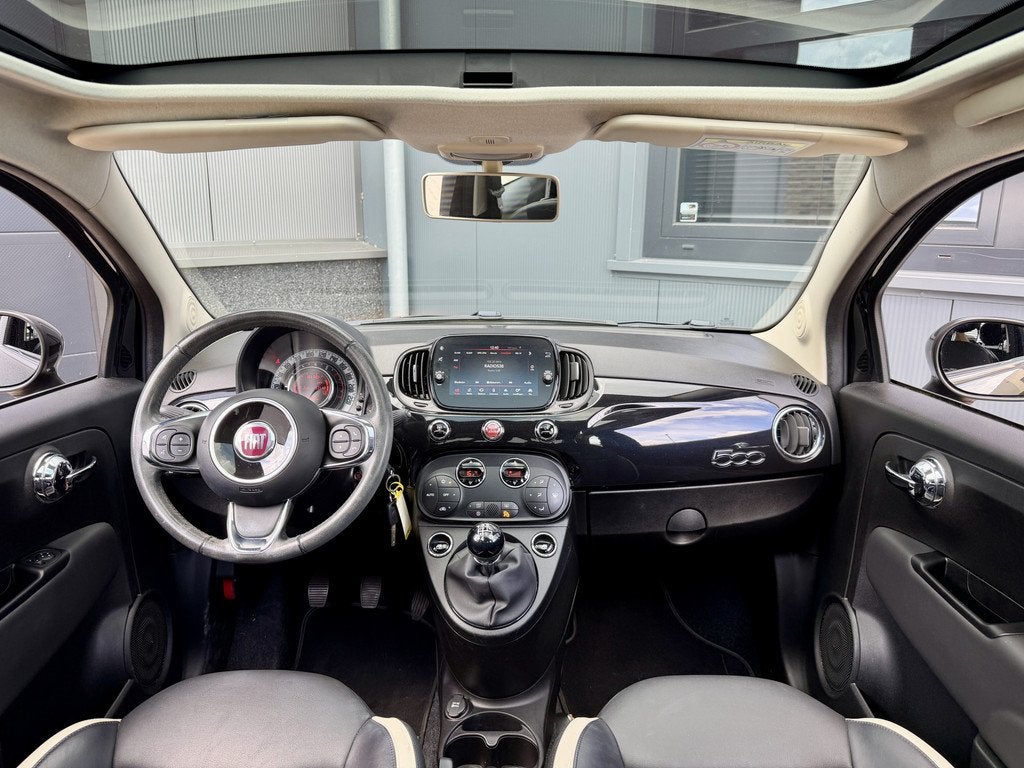Fiat 500 1.2 Young Facelift *Panoramadak* Leder / ECC Clima, Auto's, Fiat, Voorwielaandrijving, Gebruikt, 4 cilinders, 4 stoelen
