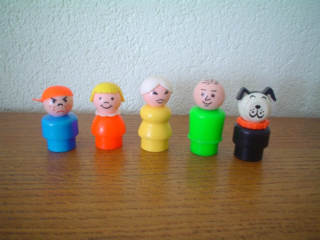 Vintage popjes., Ophalen of Verzenden, Zo goed als nieuw, Speelset