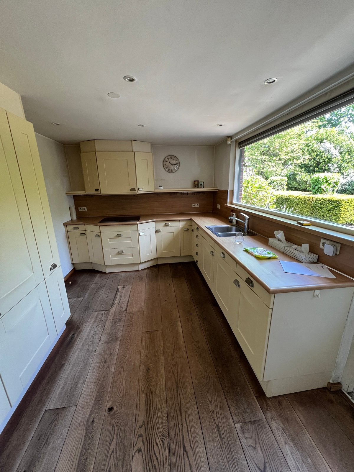 Complete keuken, Huis en Inrichting, Ophalen, Gebruikt, Wit, Hoekkeuken