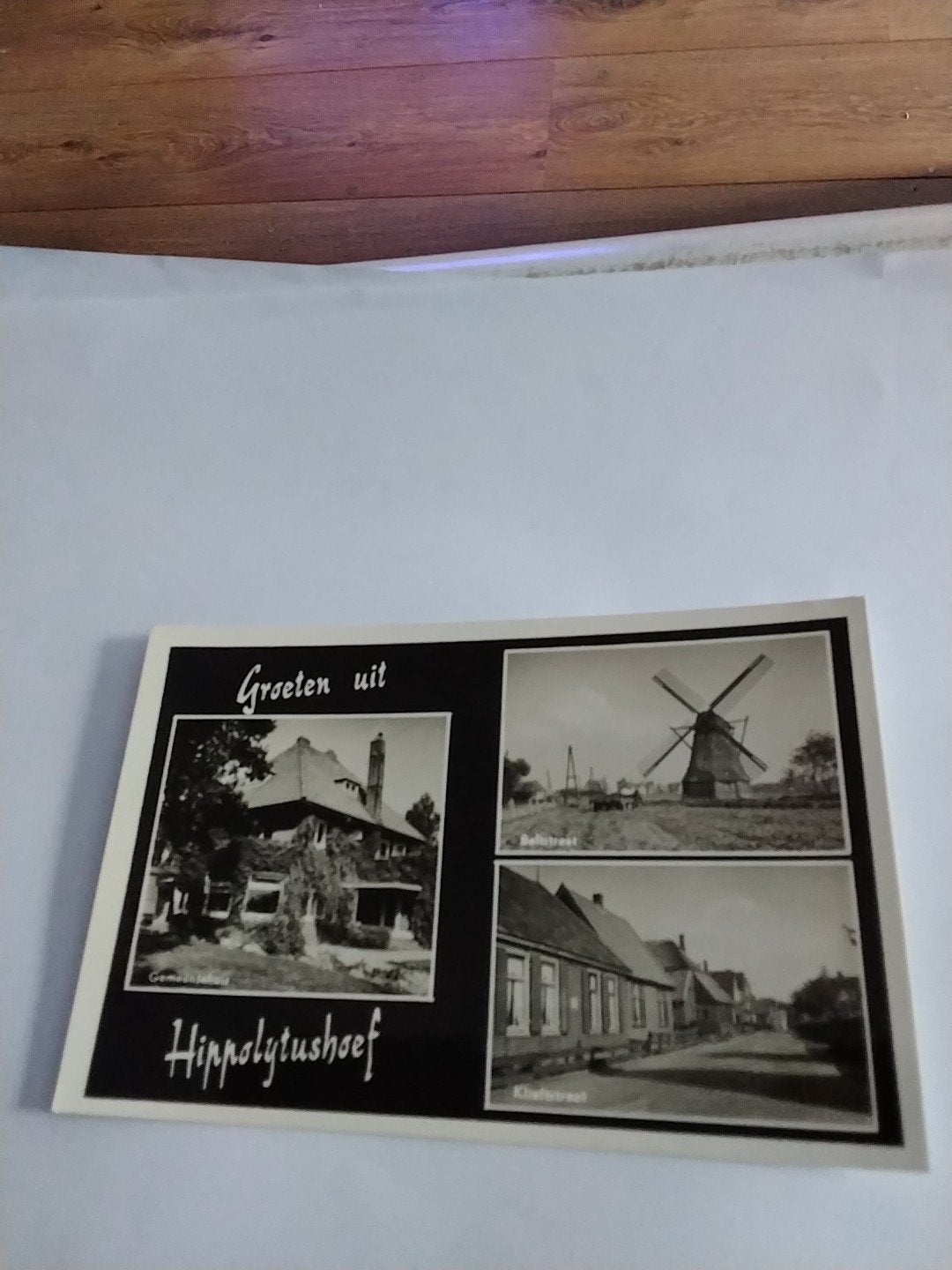 Oude ansichtkaart Groeten uit Hippolytushoef, Ophalen of Verzenden