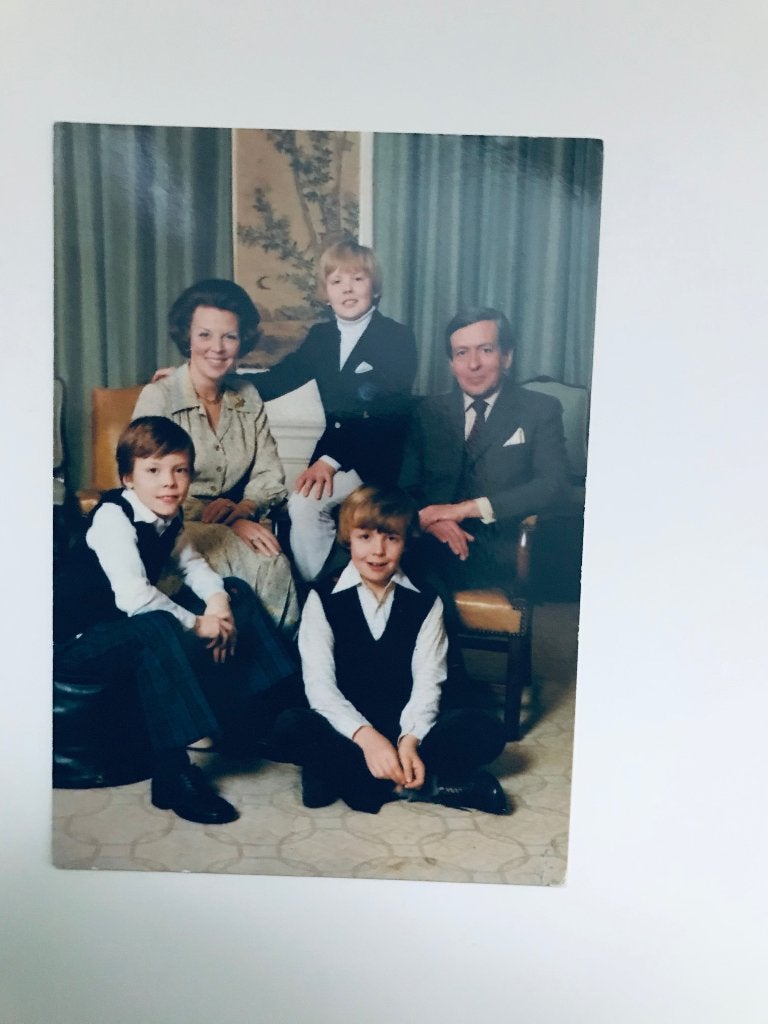 Ansichtkaart Koninklijke Familie - Beatrix, Claus en zonen, 1960 tot 1980, Gebruikt, Foto, Ophalen of Verzenden