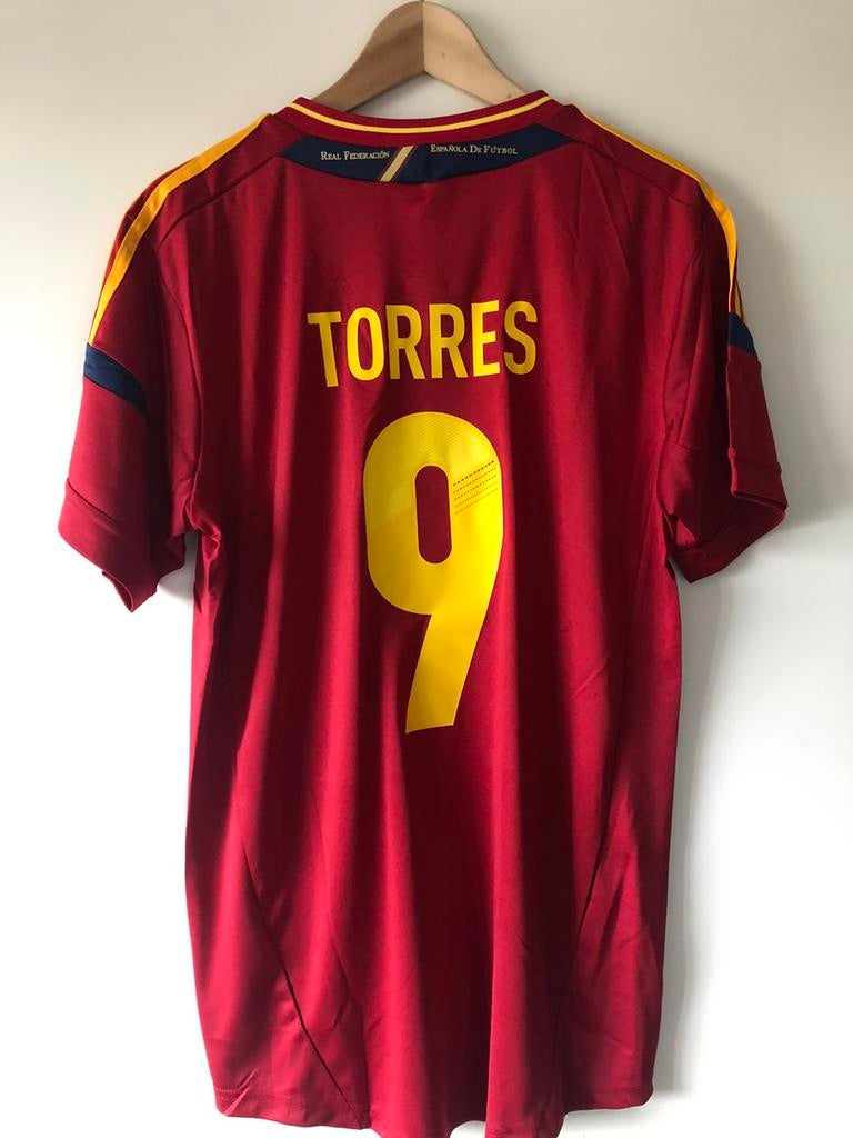 Fernando Torres spanje retro voetbalshirt 2012 maat L, Ophalen of Verzenden, Zo goed als nieuw, Shirt