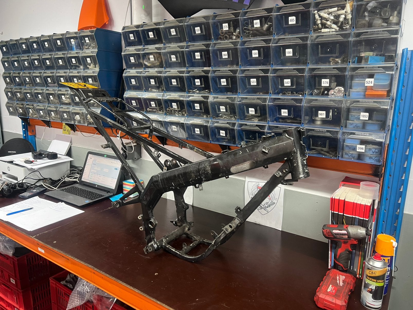 Derbi drd frame zonder wok, Ophalen, Frame, Gebruikt, Derbi