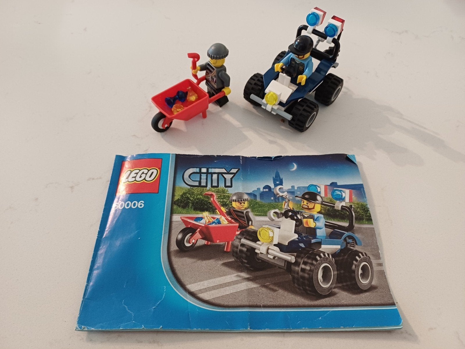 Lego City 60006 Politie ATV en boef kruiwagen, Kinderen en Baby's, Speelgoed | Duplo en Lego, Compleet, Lego, Ophalen of Verzenden