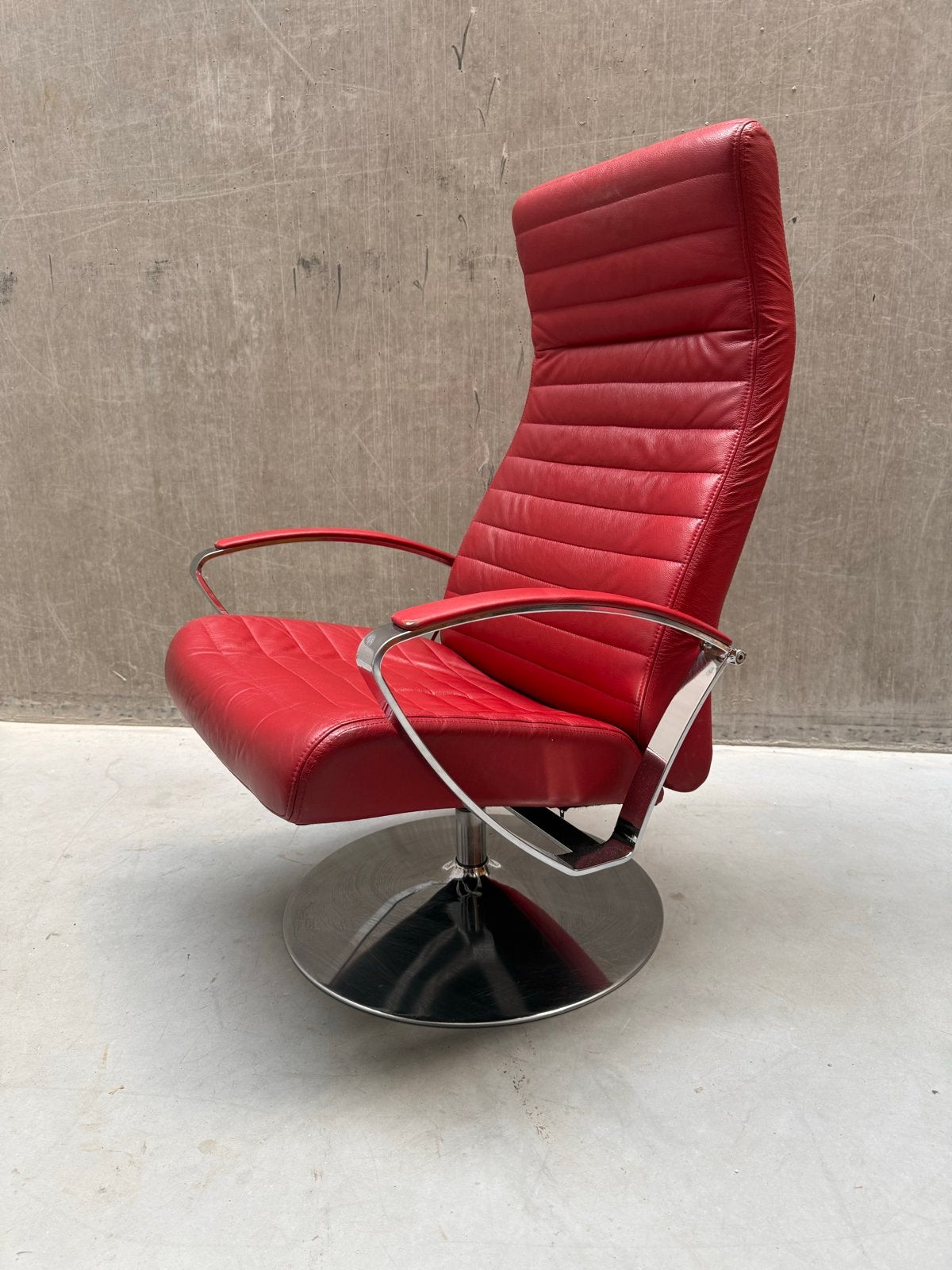 Vintage BoConcept Loungefauteuil - Deens Design, Huis en Inrichting, Stoelen, Ophalen, Gebruikt, Leer, X