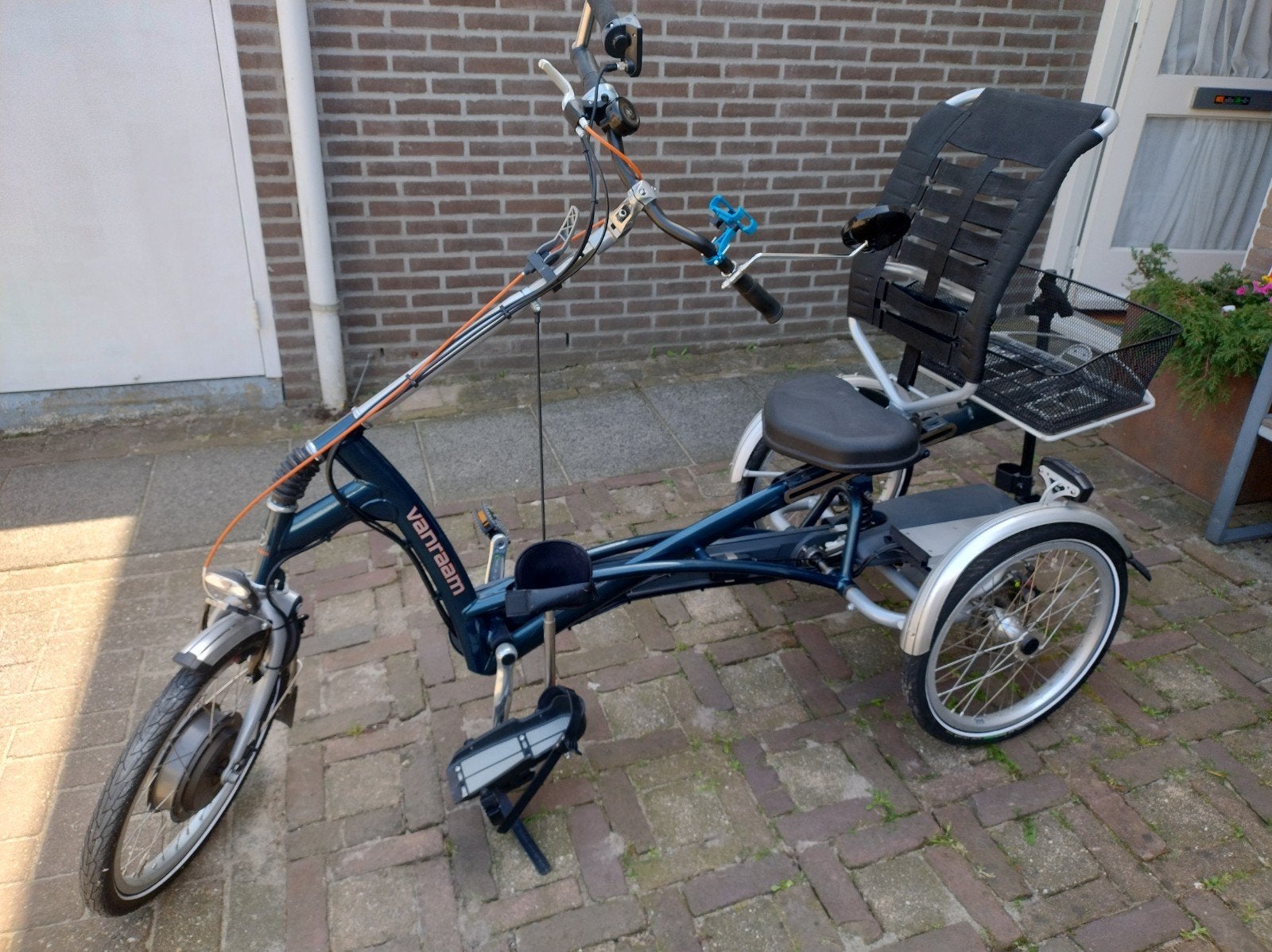 Van Raam Easy Rider driewieler met elektrische ondersteuning, Ophalen, Gebruikt, Velgrem, Van Raam