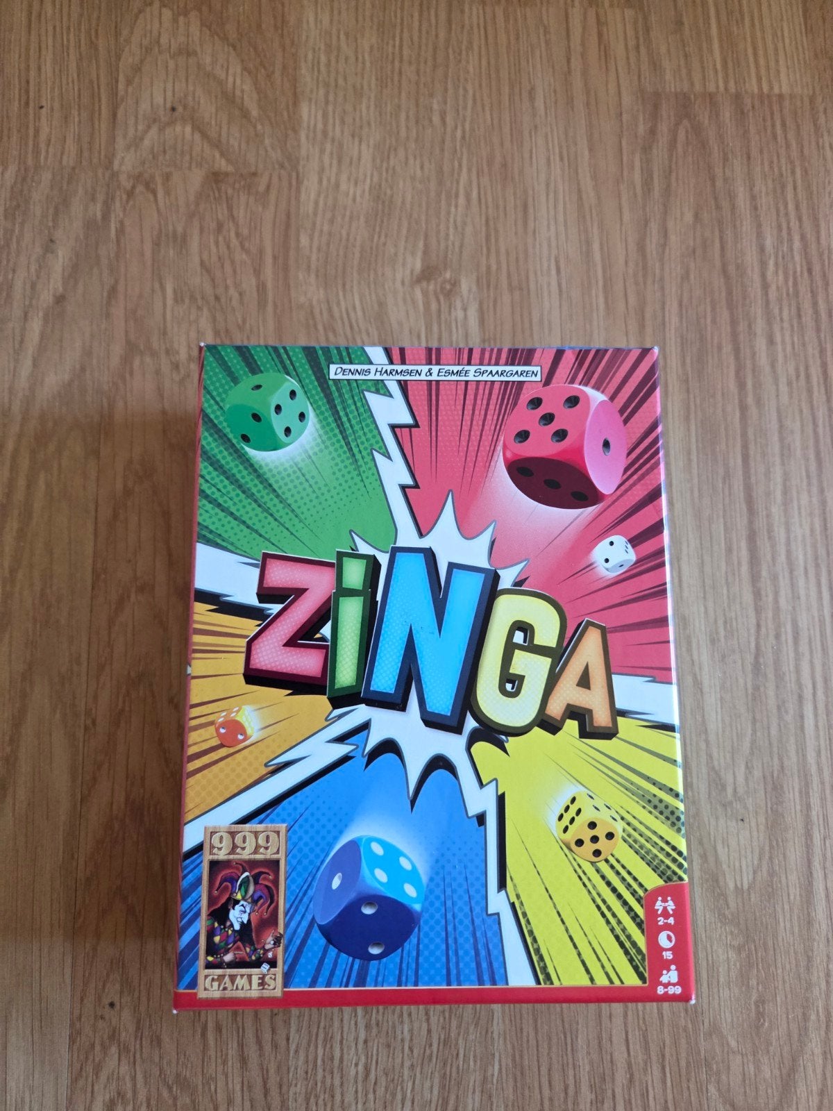 Zinga - dobbelspel 999 games, Een of twee spelers, Ophalen of Verzenden, Zo goed als nieuw, 999 Games