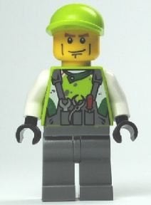 LEGO World Racers wr013 Crew Member 2, Gebruikt, Overige thema's, Lego, Ophalen of Verzenden