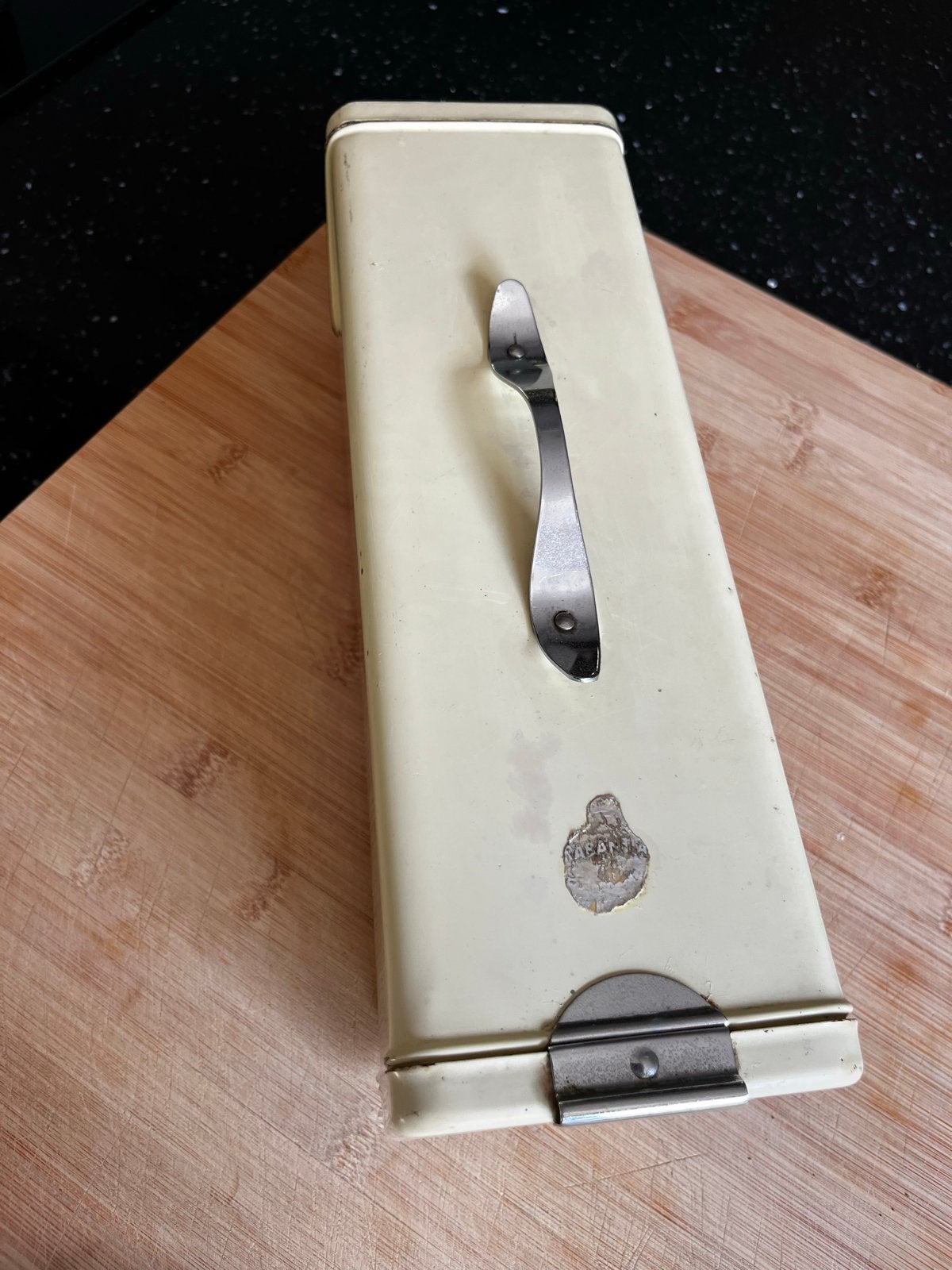 Vintage Brabantia Peperkoekblik met originele plank, Ophalen of Verzenden