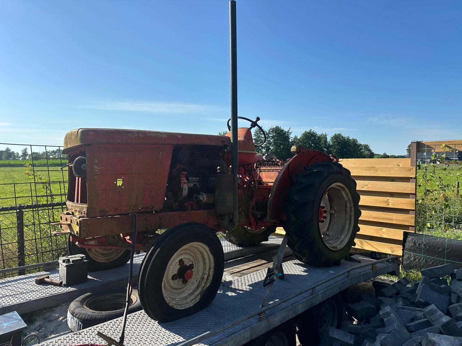 Renault super 7 smal spoor, Zakelijke goederen, Agrarisch | Tractoren, Ophalen, Gebruikt, Renault, Tot 80 Pk