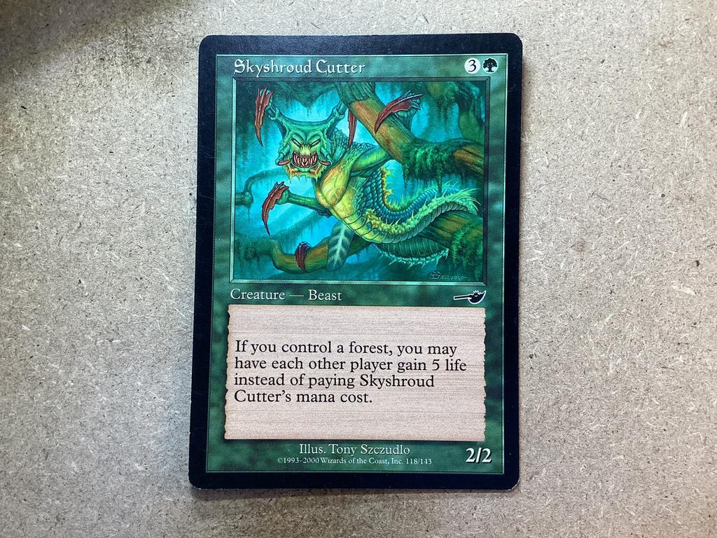 1x Skyshroud Cutter [118/143] (Excellent), Ophalen of Verzenden, Zo goed als nieuw, Losse kaart