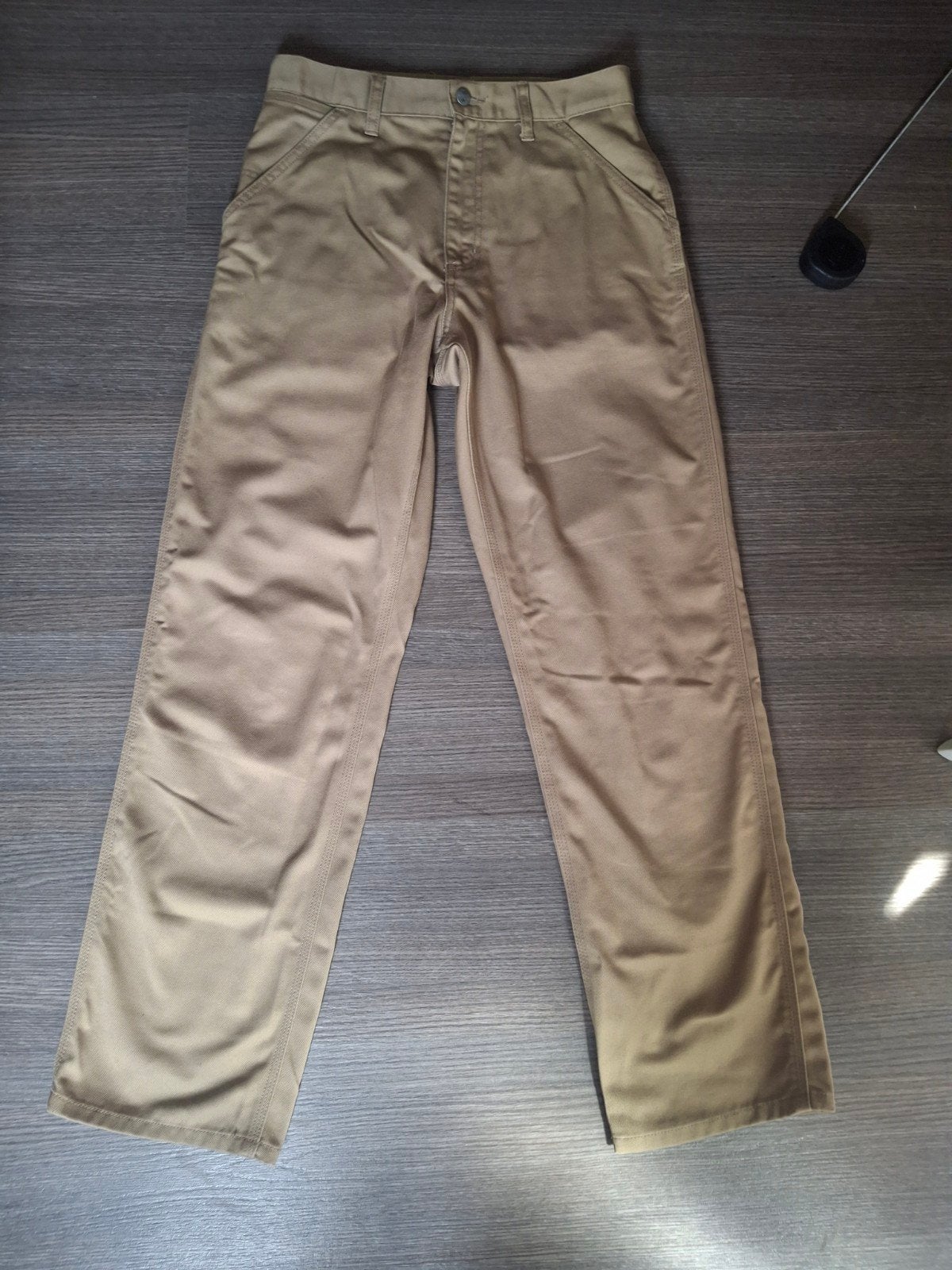 Carhartt Simple Pant - Beige - Maat 28 x 32, Kleding | Heren, Broeken en Pantalons, Beige, Carhartt, Ophalen of Verzenden, Gedragen
