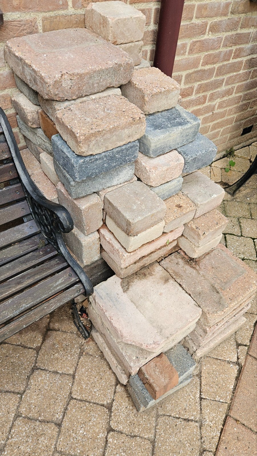Gebruikte koppelstone en klinkers, Ophalen, Gebruikt, Klinkers, Minder dan 5 m²