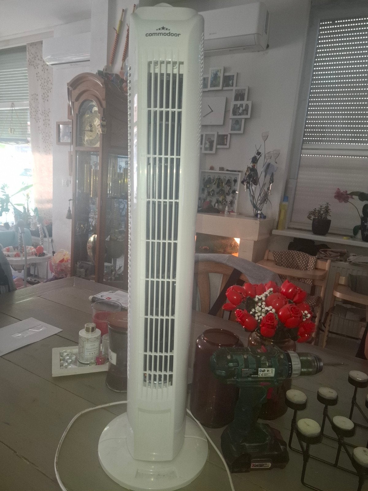 Te koop: Commodoor toren ventilator in nette staat., Ophalen of Verzenden, Zo goed als nieuw, Torenventilator