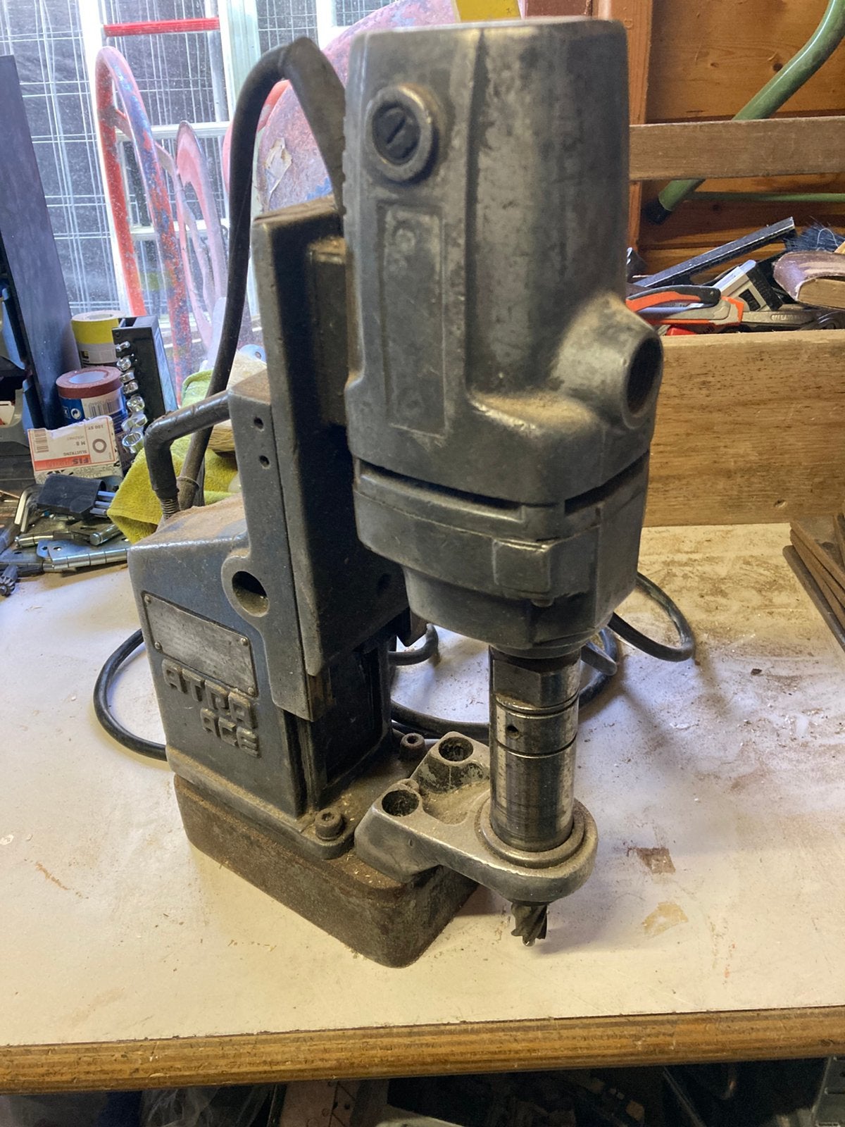 Magneet/kern- boormachine, Doe-het-zelf en Verbouw, Gereedschap | Boormachines, Ophalen, Gebruikt, 600 watt of meer, Overige typen