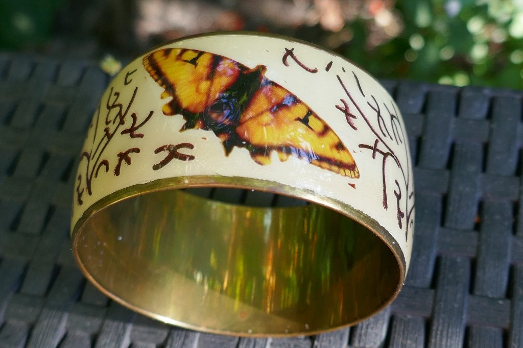 Vlinder Armband, Verzenden, Zo goed als nieuw, Overige kleuren, Overige materialen