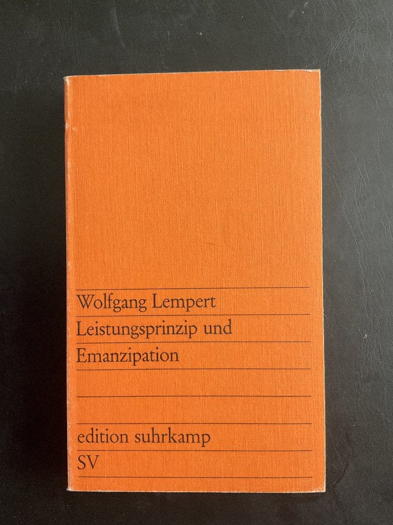 Leistungsprinzip und Emanzipation, Gelezen, W. Lempert, Ophalen of Verzenden, WO
