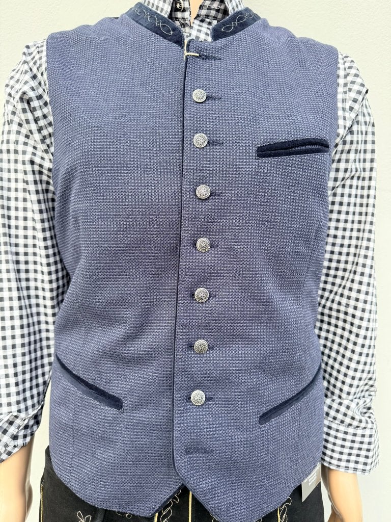 Trachten gilet maat 54 & 56 blauw wol (NIEUW), Maat 52/54 (L), Trachtenmode.nl, Nieuw, Ophalen of Verzenden