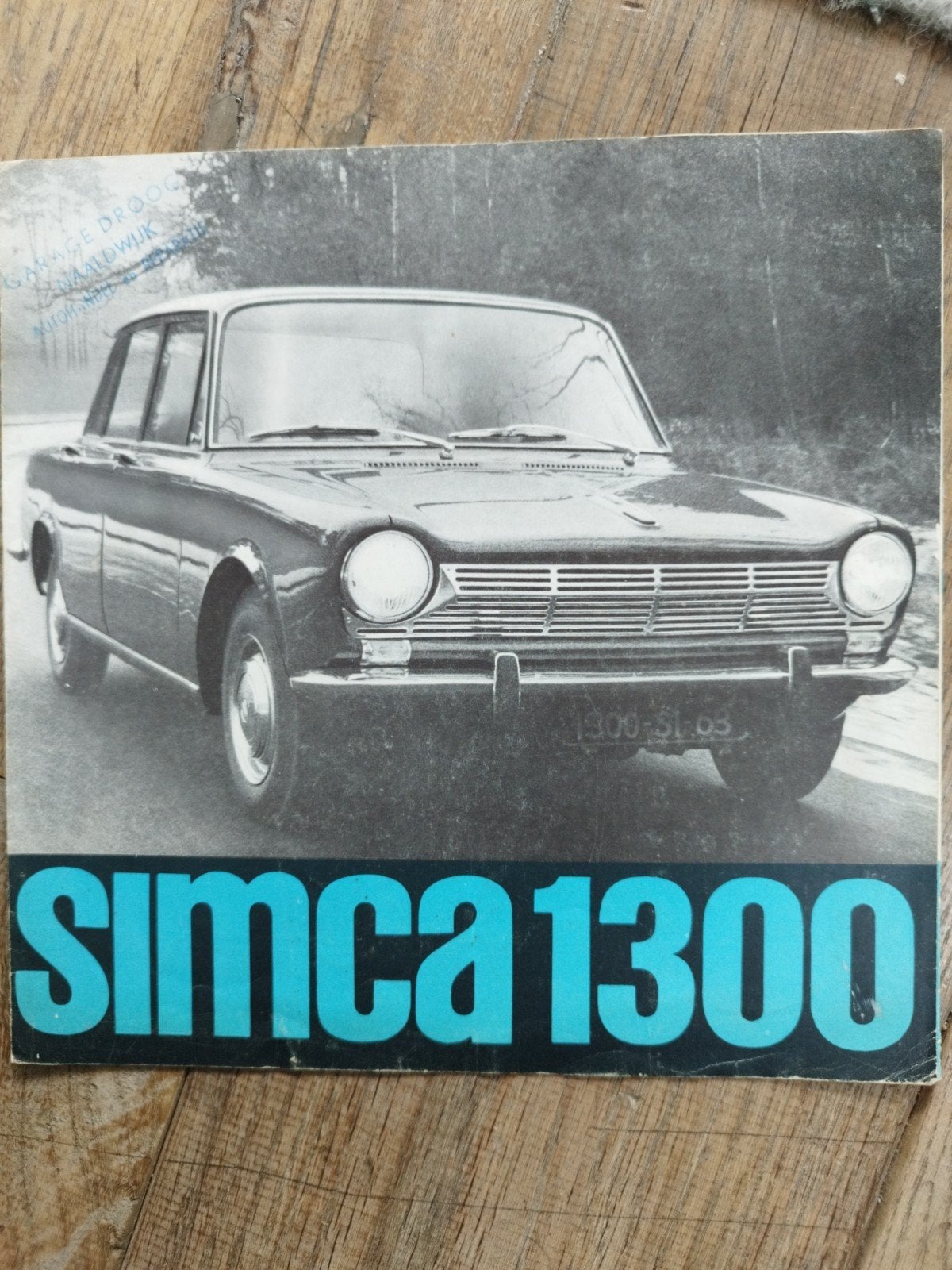 Simca 1300 brochure uit 1963 - Nederlands, 6 pagina's, Gelezen, Overige merken, Simca, Ophalen of Verzenden
