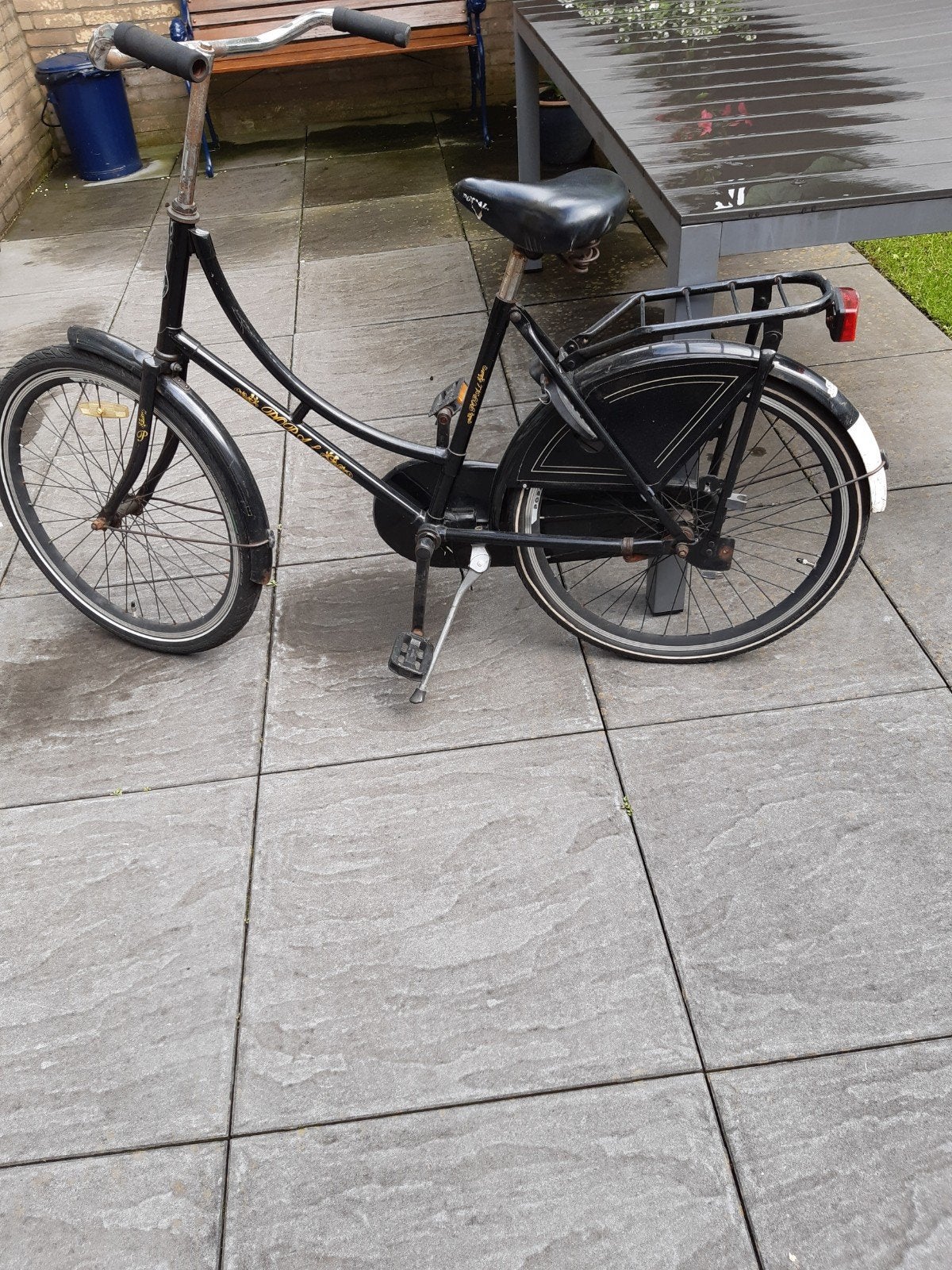 Omafiets, Fietsen en Brommers, Fietsen | Meisjes, Ophalen, Gebruikt, Terugtraprem, 24 inch