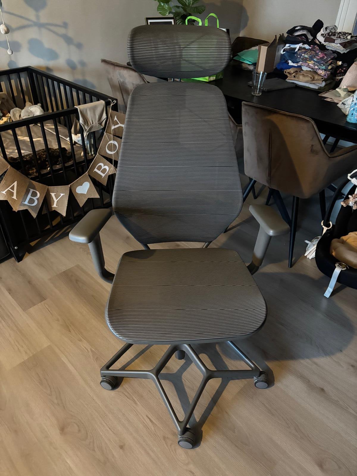 STYRSPEL Gamingstoel, donkergrijs/grijs IKEA, Huis en Inrichting, Bureaustoelen, Ophalen, Zo goed als nieuw, Grijs