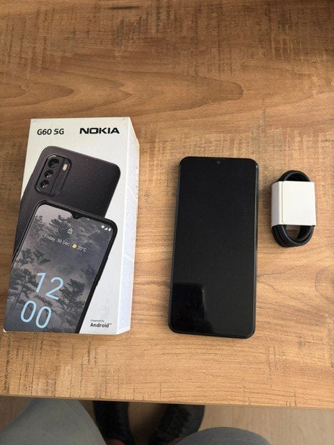 Nokia G60 5G met oplaadkabel - Goede staat, Zwart, Touchscreen, Ophalen of Verzenden, Zo goed als nieuw