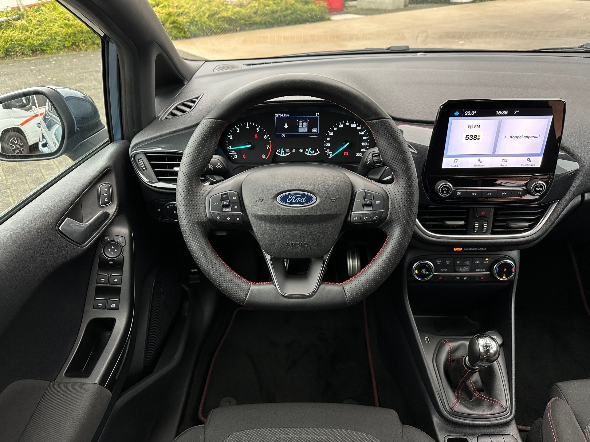 Ford FIESTA 1.0 EcoBoost ST-Line|MATRIX LED|Winterpack|Carpl, Auto's, Voorwielaandrijving, Stof, Blauw, 100 pk