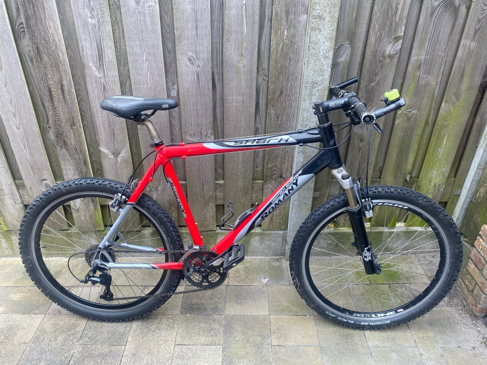Mountainbike Shark Romany - Rood/Zwart, Gebruikt, Hardtail, Heren, Schijfrem