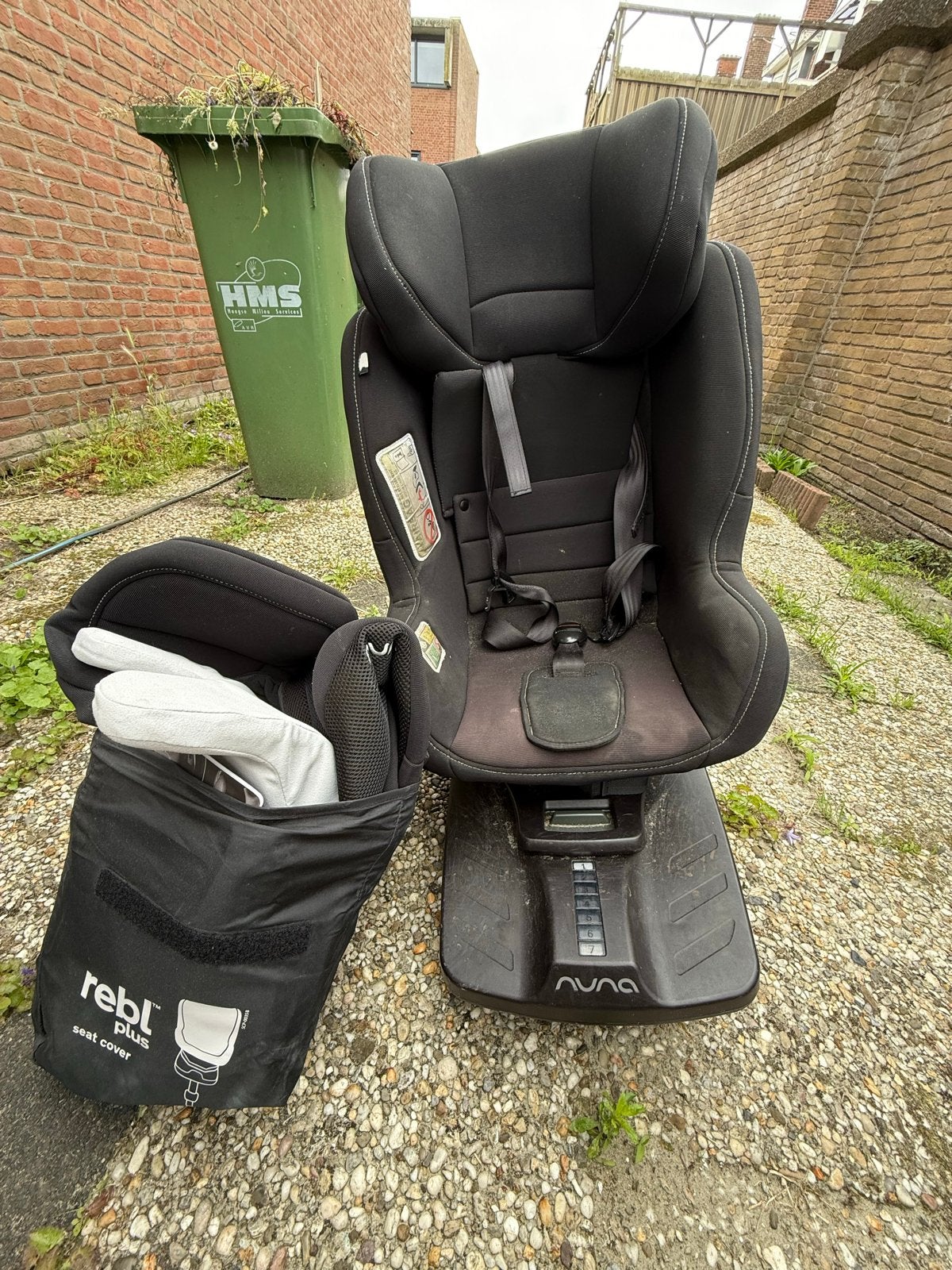 Nuna Rebl Plus autostoel met Isofix, Kinderen en Baby's, Autostoeltjes, Overige merken, Gebruikt, 0 t/m 18 kg, Verstelbare rugleuning
