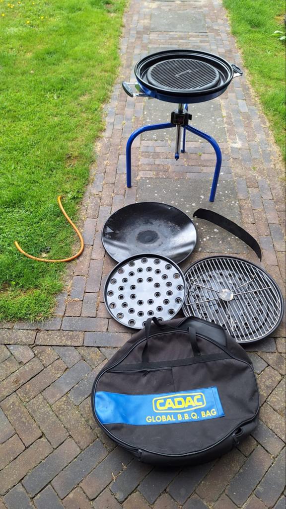 Cadac Global B.B.Q. Skottelbraai met accessoires en tas, Tuin en Terras, Gasbarbecues, Ophalen of Verzenden, Gebruikt
