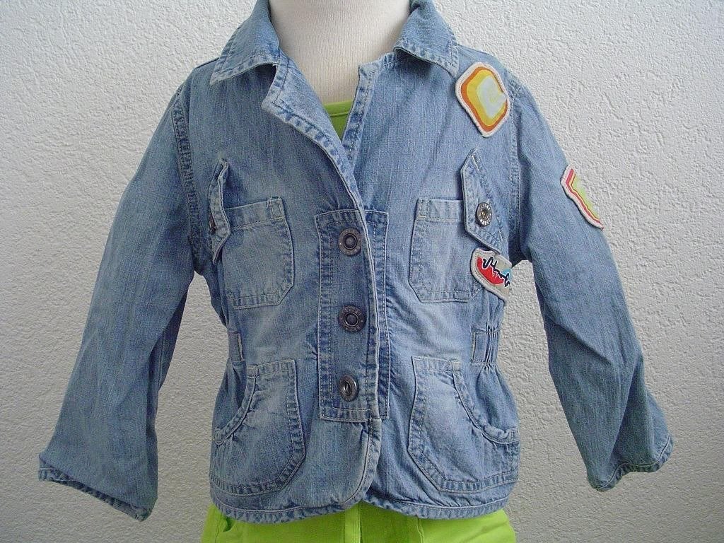 HEMA spijkerjasje 98-104 in ~~nieuw~~ staat, Kinderen en Baby's, Verzenden, Zo goed als nieuw, Meisje, Jas