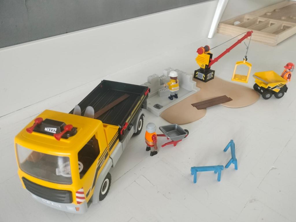 Playmobil Bouwplaats en Tractor, Kinderen en Baby's, Ophalen of Verzenden, Gebruikt