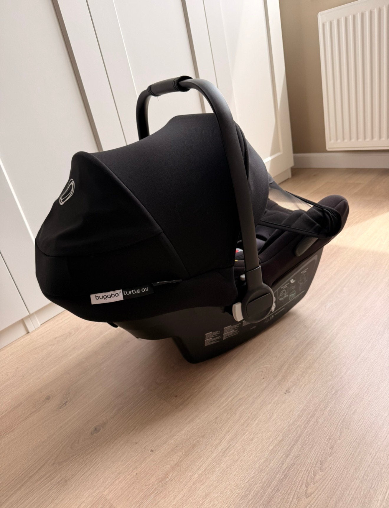 Bugaboo by nuna turtle air i-size maat 0 autostoel, Autogordel, Zo goed als nieuw, 0 t/m 13 kg, Ophalen