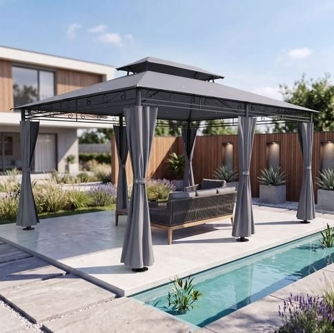 Tuinpaviljoen paviljoen partytent 4x3 m GRATIS BEZORGD!, Verzenden, Minder dan 4 meter, Nieuw, Nvt
